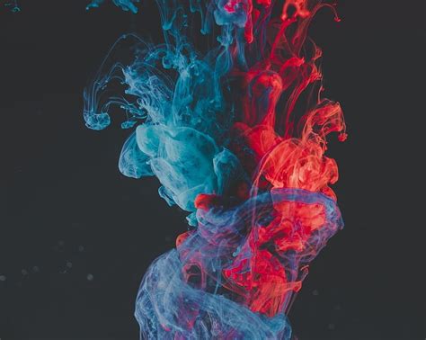 Blue and red smoke illustration, Black Red Smoke HD wallpaper | Pxfuel