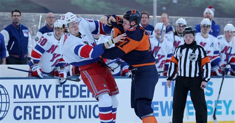 Rangers Matt Rempe Gets Passed The Tough-Guy Torch From Islanders Matt ...