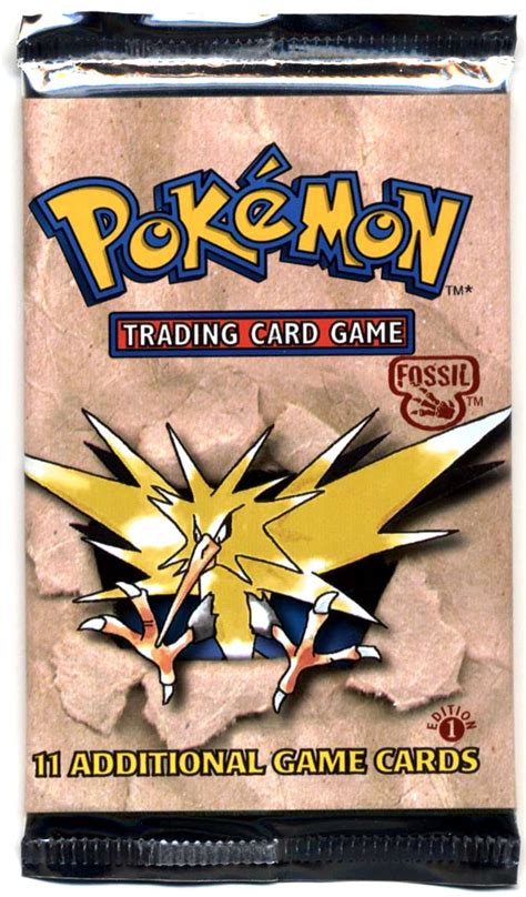 Pokemon Fossil 1st Edition Booster Pack Wizards of the Coast - ToyWiz