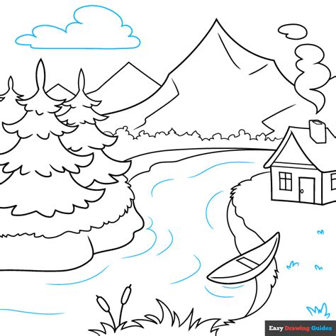 How to Draw Scenery - Really Easy Drawing Tutorial