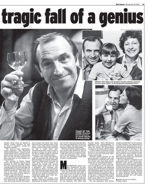 Leonard Rossiter biography article, Page 2 | Leonard rossiter, Daily ...