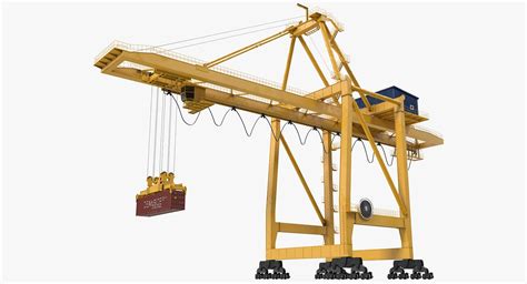 quayside container crane rigged 3d model | Crane, 3d model, Rigs