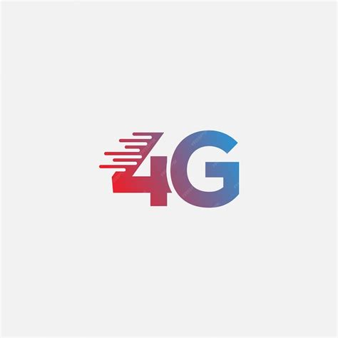 Premium Vector | 4G Network Connection logo symbol or icon template