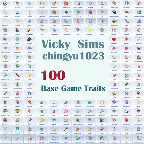 The Sims 4 The 100 Base Game Traits Pack V1 1.90.375 Download on ModfouU.com