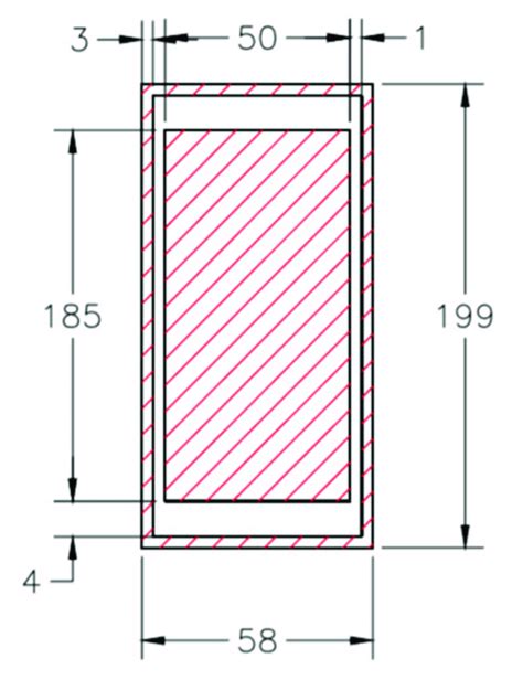 Illustration of the overall dimensions of the stretcher (in cm). | Download Scientific Diagram