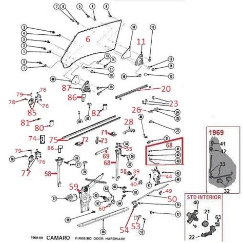 [最も共有された！ √] 68 camaro interior parts 229692-68 camaro interior parts