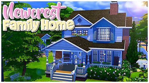 NEWCREST FAMILY HOME || Rebuild Newcrest || The Sims 4: Speed Build ...