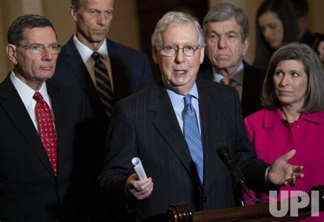 Photo: Senate Leadership speaks to the media at the US Capitol ...