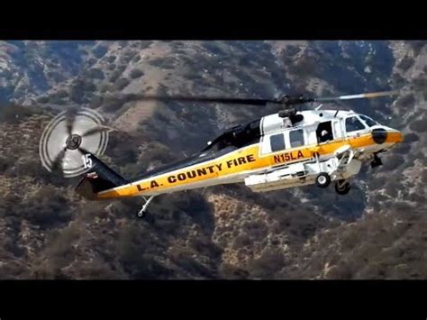 Lot's of Helicopter Action LAFD/LACoFD Helicopters Landing & Departing ...