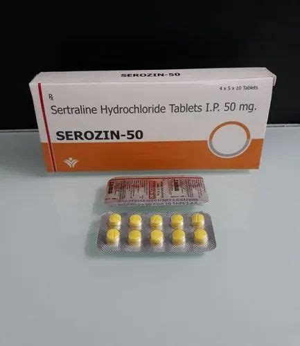 Sertraline Hydrochloride Tablets IP 50 Mg, Prescription, Packaging Size: 4 X 5 X 10 Tablets, Rs ...