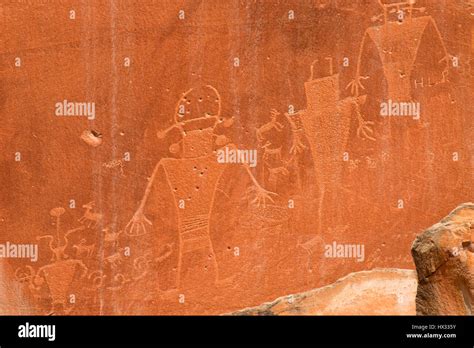 Petroglyphs, Capitol Reef National Park, Utah Stock Photo - Alamy