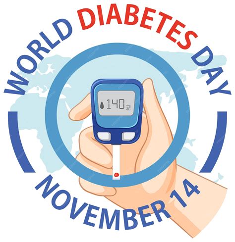 Free Vector | World diabetes day logo design