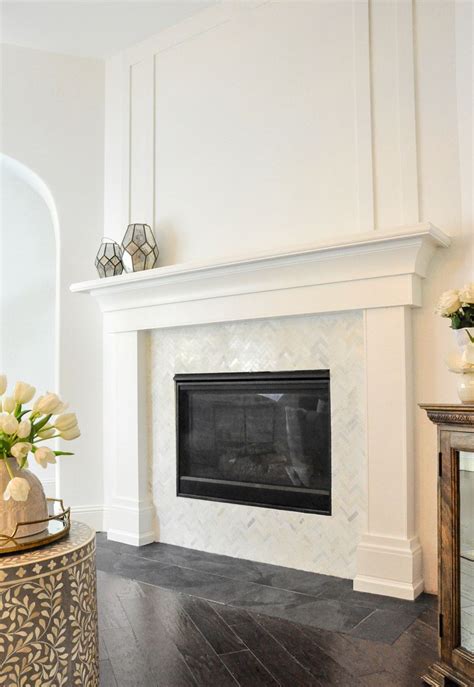 white fireplace surround ideas - Trinity Lackey