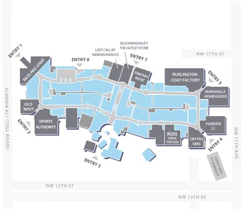 Dolphin Mall Map Of Stores