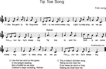 Tip Toe Song - Beth's Notes