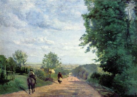 Le Chemin de Sèvres. Vue de Paris by Jean-Baptiste-Camille Corot | USEUM