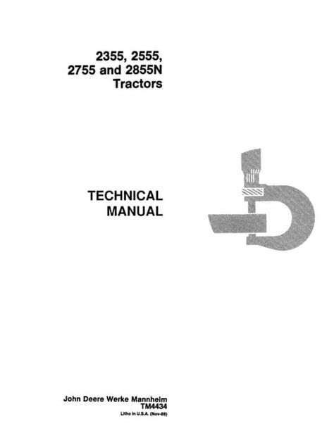 John deere 2755 tractor service repair manual | PDF