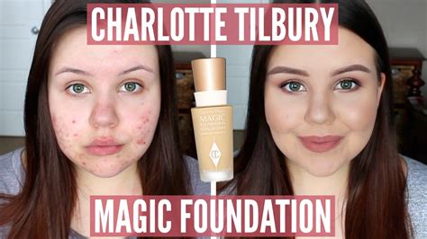 First Impressions | Charlotte Tilbury Magic Foundation (Acne/Scarring) - YouTube