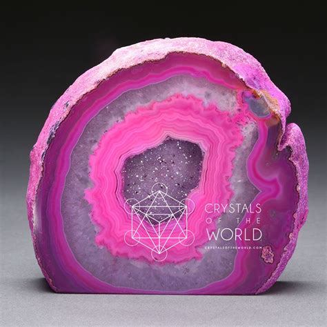 Agate Geodes - Pink - Crystals of the World