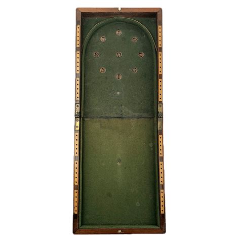 Antique Victorian Mahogany Folding Bagatelle Game Board | Avonlea Antiques & Interiors