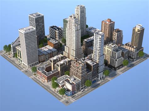 Midtown City 3D model | CGTrader