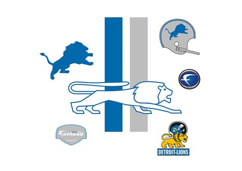 Detroit Lions Classic Logo Wall Decal | Shop Fathead® for Detroit Lions ...