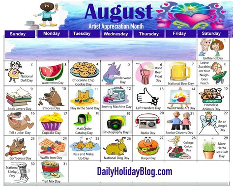 Kids Minions Calendar For July And August 2019 | Calendar Template Make It | National day ...