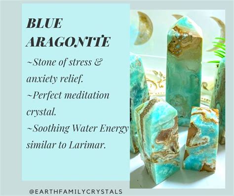 BLUE ARAGONITE Crystal Info! Does this sound like a #crystal you could use in your life? **Find ...