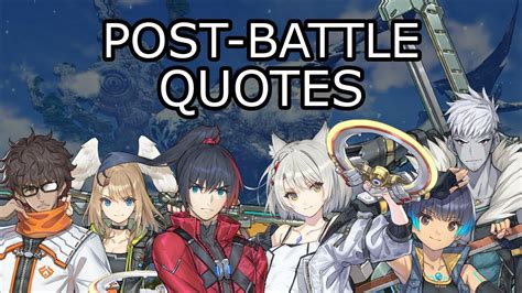 [Xenoblade Chronicles 3] Post-Battle Quote Compilation (Unfinished) - YouTube