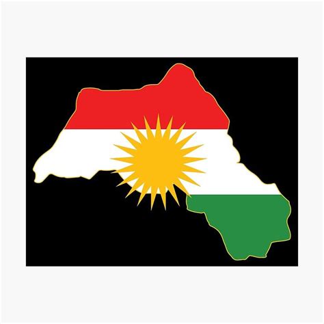 "Kurdistan flag in a Kurdistan map" Sticker for Sale by Kurdish T-shirt | Kurdistan, Flag, Map