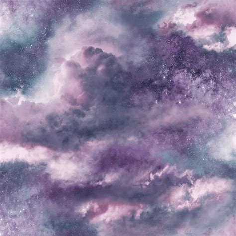 Diamond Galaxy Cloud Wallpaper Purple Arthouse 260007 Mystical ...