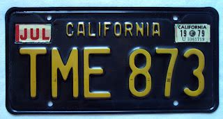LoyalTubist: Black California License Plates (1963)