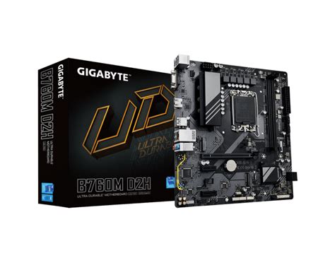 GIGABYTE MOTHERBOARD 760 (B760M D2H) DDR5 (FOR INTEL 12TH | 13TH GEN ...