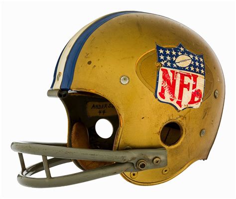 Donny Anderson's 1968 NFL Pro Bowl helmet, with the Packers logo clearly visible under the NFL ...