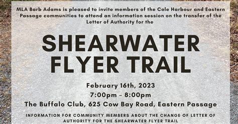 Cole Harbour Parks & Trails Association: Flyer Farewell