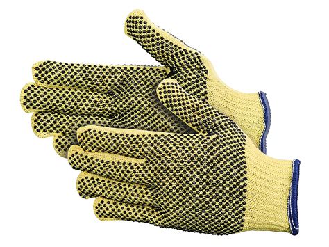 Kevlar® PVC Dot Knit Cut Resistant Gloves - Medium S-9866M - Uline