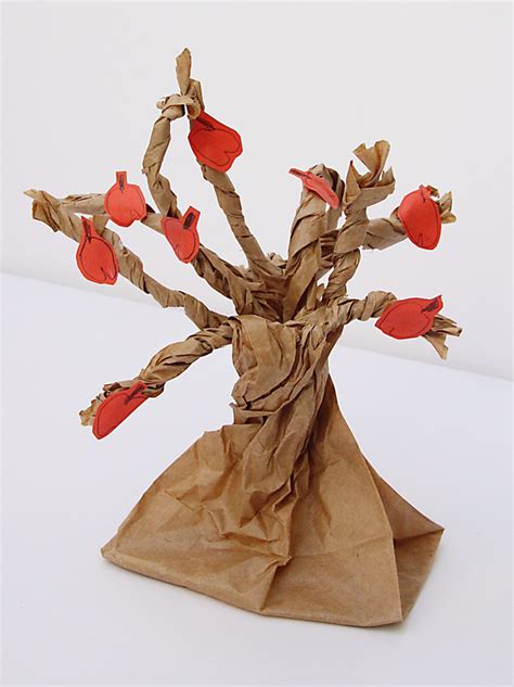 Paper Bag Apple Tree - creative jewish mom