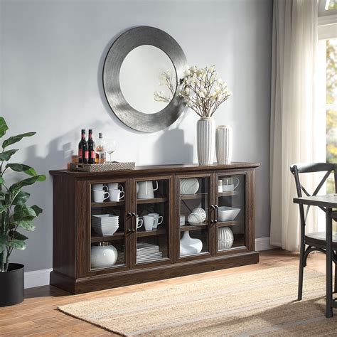 Sideboard Cabinets With Glass Doors - Image to u