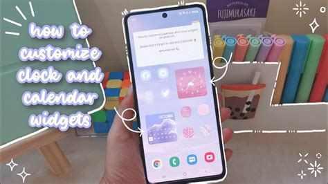 how to customize calendar and clock widgets on android 🌴 aesthetic phone customization 🌊 - YouTube