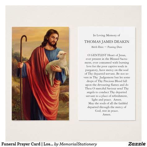 Prayer Cards | Lost Sheep | Zazzle