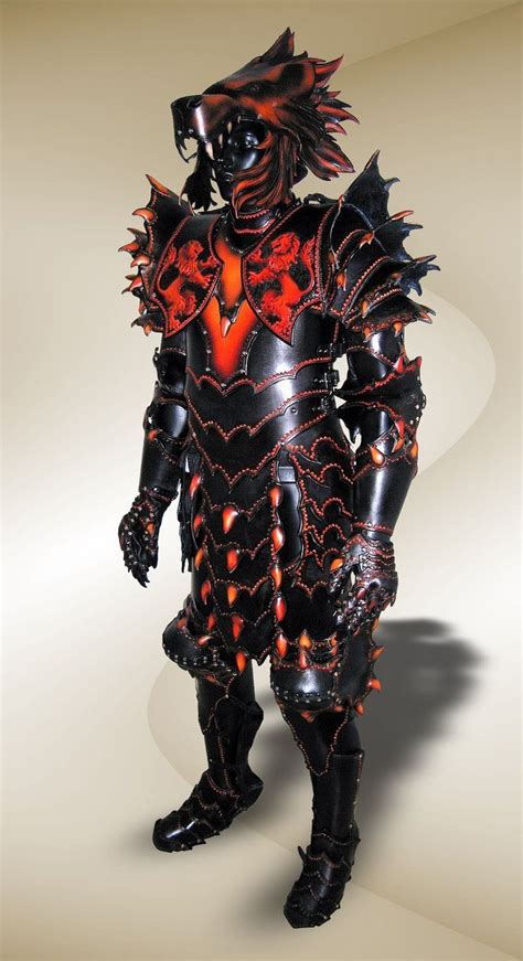 Fantasy Leather Armor. Made entirely from leather and nickel finished ...