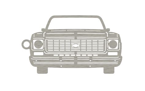 1973-1980 C10 Chevy Truck Keychain Emblem - Lasercut by DickF | Download free STL model ...