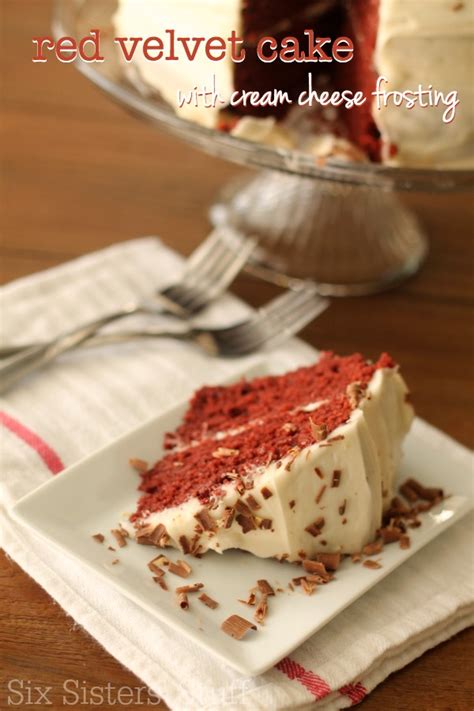 Red Velvet Cake with Cream Cheese Frosting | Six Sisters' Stuff