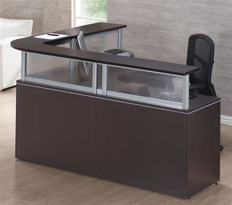 Best L Shaped Reception Desk | Reception desk, Modern reception desk ...