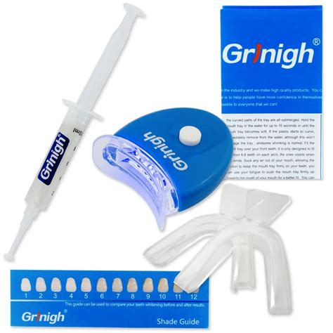 Grinigh 12% Hydrogen Peroxide Professional Strength Teeth Whitening Kit ...