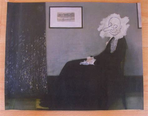 MR BEAN WHISTLERS MOTHER CANVAS PRINT POSTER PHOTO WALL ART DECOR FUNNY ...