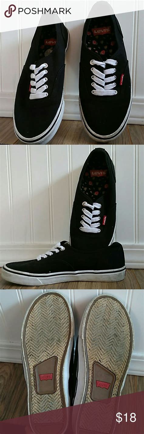 🎇SALE🎇 Levi's Black Shoes, Levi's Tennis Shoes | Black shoes, Black ...