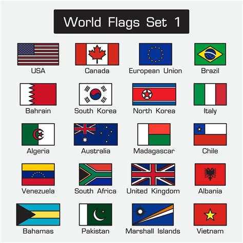 World Flags Printable