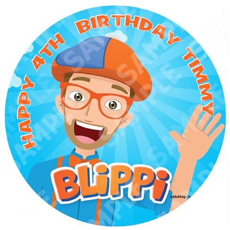 Birthday Cake Topper Blippi Birthday Cake Topper Blippir Party Blippi | Porn Sex Picture