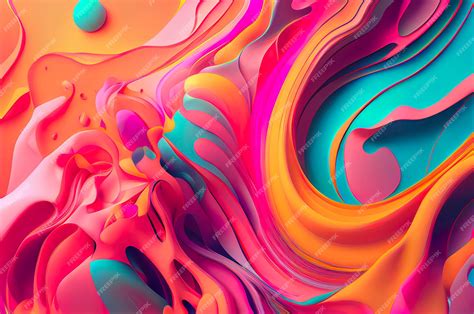 Premium Photo | Colorful abstract 3d illustration